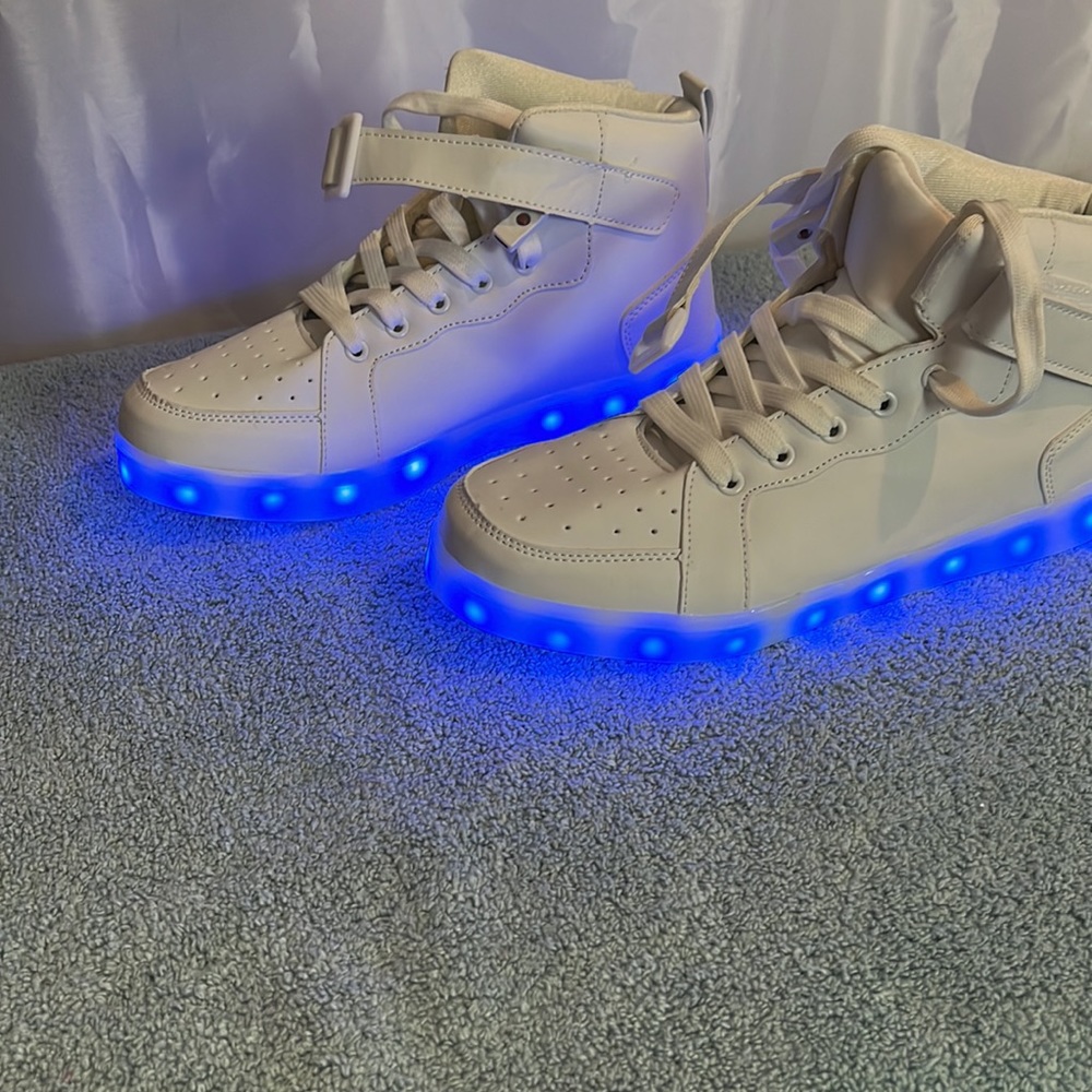 LED light up shoes high top sneakers for women men hip hop - Picture 9 of 13